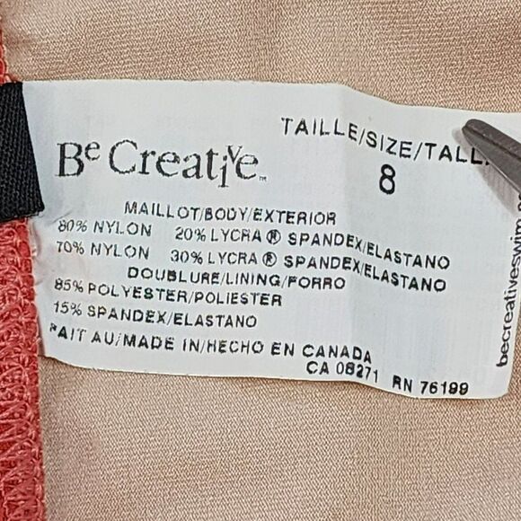Be‎ Creative Swimwear Peach Bikini Bottoms Size 8 - Picture 5 of 8
